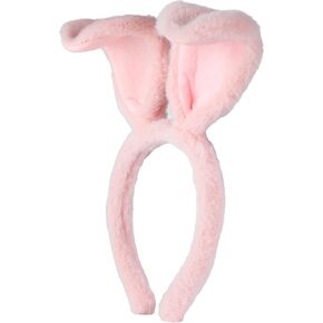 Yofuhope Easter Bunny Ears Headband Plush Easter Rabbit Ears Cosplay Easter Bunny Costume Accessories for Adults and Kids