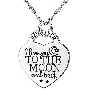 Hithop Silver Color Elegant Heart Pendant Necklace for Women Girls Jewelry Accessories Gift Creative Design