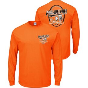 Smack Apparel Philadelphia Hockey Fans. A Drinking Town with a Hockey Problem. Orange T-Shirt (Sm-5X)