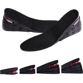 Elevated Insoles, Elevated Insole for Men and Women with air Cushion，Elevated Insole 1-4layers, Increase Insole by 1.2" to3. Adjustable air Cushion Insole (3 Layers (2.3" Up))