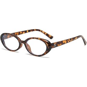 NIDOVIX Oval Frame Clear Lens Glasses for Women Men Classic Vintage Retro Oval Non Prescription Eyeglasses