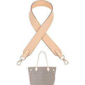 DGAZ Vachetta Leather Crossbody Strap for Neverfull bag with Gift Box, Handmade DIY purse strap