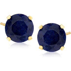 Ross-Simons 5.00 ct. t.w. Sapphire Martini Stud Earrings in 14kt Yellow Gold