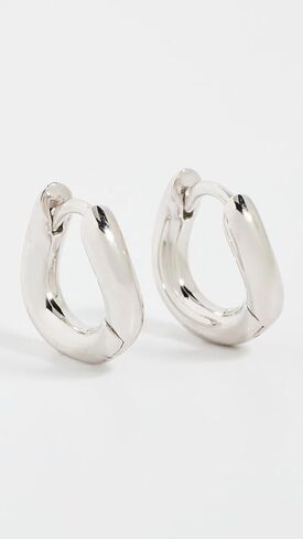 By Adina Eden Women's Solid Squiggly Huggie Earrings in Kuwait