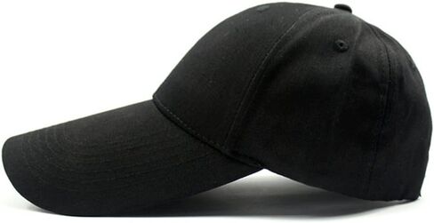 LOCOMO الرجال النساء سادة أسود سوبر إضافي طويل بيل سناب باك كاب FFH322 in Kuwait