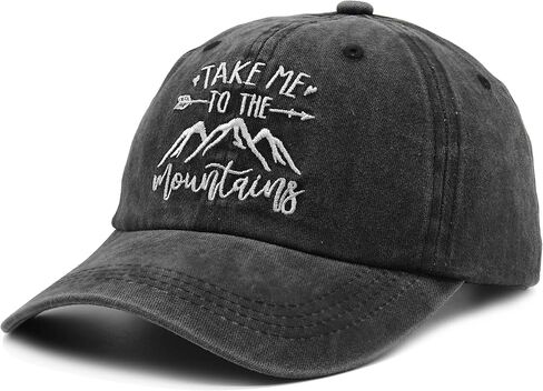 قبعات بيسبول جبلية للرجال من Waldeal صيفية قابلة للتعديل من قماش الدنيم المتعثرة للأب in Kuwait
