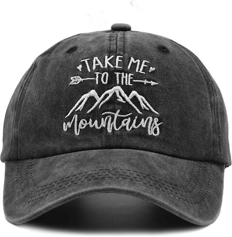قبعات بيسبول جبلية للرجال من Waldeal صيفية قابلة للتعديل من قماش الدنيم المتعثرة للأب in Kuwait