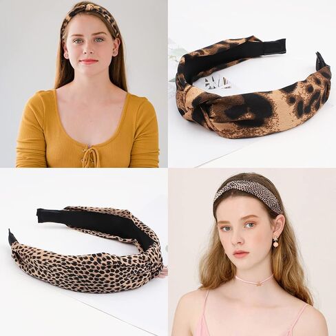 TOBATOBA Bandana Headbands: Paisley Prints, Boho Style Headwraps for Women and Girls - Non-Slip Hair Accessories in Red, White, and Black in Kuwait