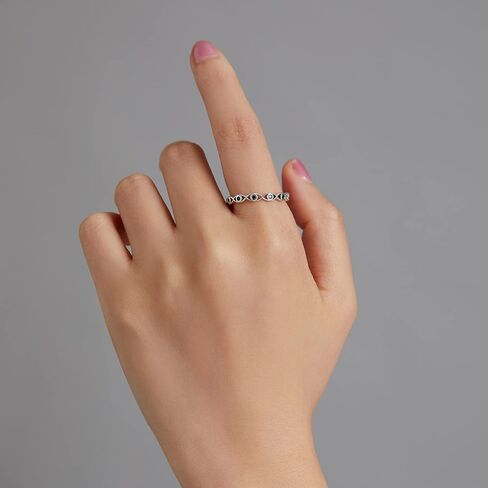 Evil Eye Ring S925 Sterling Silver Dainty Turkish CZ Evil Eye Signet Ring Blue Mal De Ojo Energy Protection Evil Eye Jewelry Gift for Women in Saudi Arabia