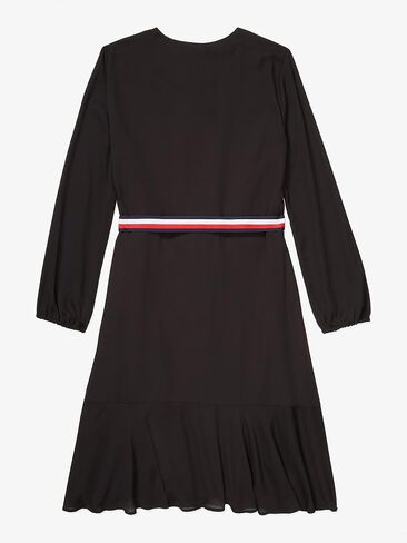 Tommy Hilfiger Women's Adaptive Solid Icon Belt Dress with Zipper Closure in Saudi Arabia