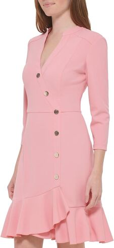 Tommy Hilfiger Women's 3/4 Sleeves Knee-Length Sheath Scuba Crepe in Saudi Arabia