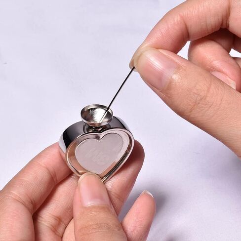 LYFLES Sublimation Blanks Heart Urn Necklace for Ashes With Angel Wings, Gems in Saudi Arabia