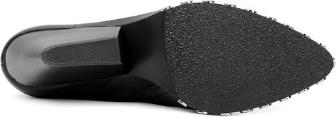 ANN CREEK Women's Studded Short Gogo Boots Pointed Toe Chunky High Heel Stretch Ankle Boots in Kuwait