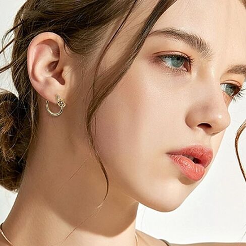 Sonateomber Chunky Gold Hoop Huggie Earrings for Women Girls – Large Sparkly Rhinestone Crystal Circle Hoops Hypoallergenic Statement Wedding Bridal Prom Jewelry Gift in Saudi Arabia