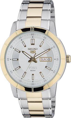 Seiko Silver Dial Automatic Two Tone Men's Watch SNKN58 in Saudi Arabia
