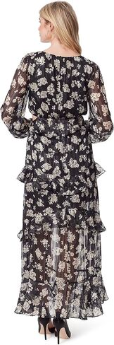 Jessica Simpson Women's Baianca V-Neck Ruffle Maxi Dress in Saudi Arabia