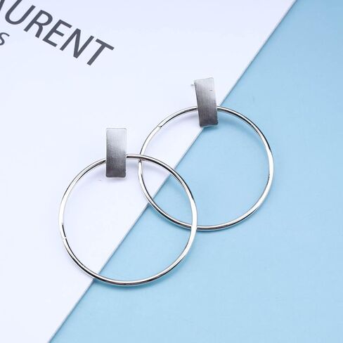 YienDoo أقراط دائرية رفيعة كبيرة على شكل دائرة متدلية أقراط ذهبية هندسية دائرية أقراط بار ترصيع أقراط الزفاف أقراط الزفاف حفلة موسيقية مجوهرات للنساء والفتيات in Kuwait