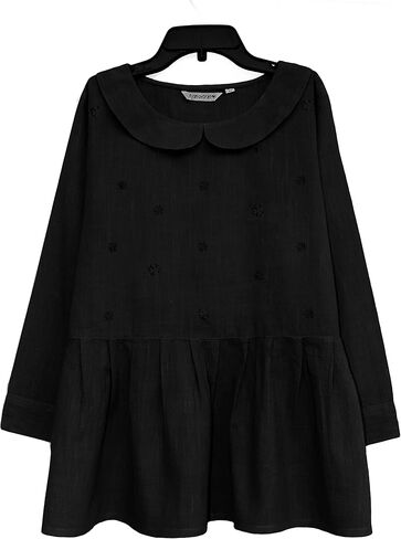 AVNI Printed Soft Cotton Printed, Hand Embroiderd, Applique look Peplum Tunic Top Blouse in Kuwait