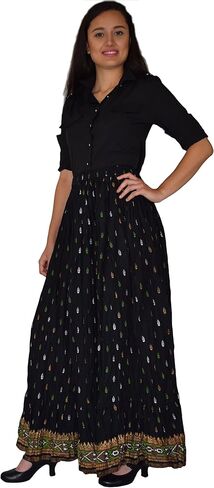 AVNI Printed Soft Cotton Printed, Hand Embroiderd, Applique look Peplum Tunic Top Blouse in Kuwait