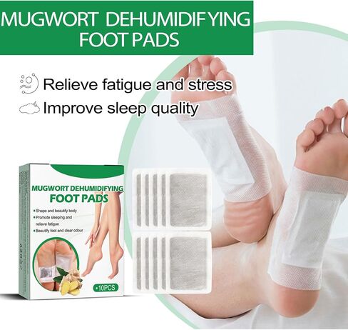 20PCS Natural Mugwort Sleep Foot Patches - Comfortable Foot Patches Deep Cleansing Foot Pads Relaxation Foot Pads in Saudi Arabia