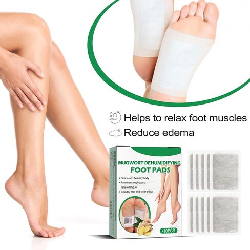 20PCS Natural Mugwort Sleep Foot Patches - Comfortable Foot Patches Deep Cleansing Foot Pads Relaxation Foot Pads in Saudi Arabia