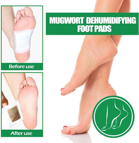 20PCS Natural Mugwort Sleep Foot Patches - Comfortable Foot Patches Deep Cleansing Foot Pads Relaxation Foot Pads in Saudi Arabia