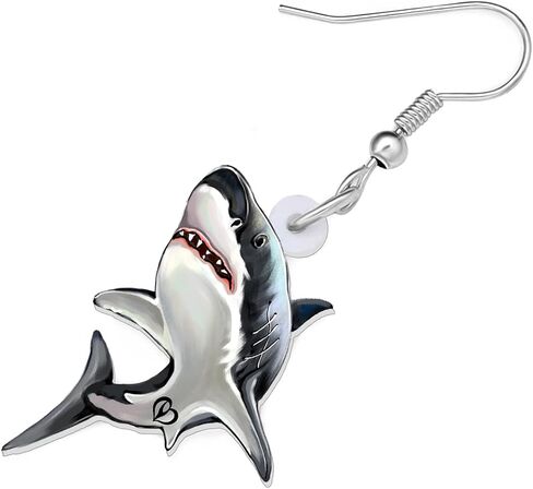 Acrylic Whale Shark Earrings Dangle Drop Cute Fish Sea Life Jewelry Charms Gifts for Women Girls Kids in Saudi Arabia
