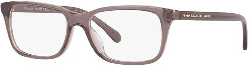 Coach HC6136U Universal Fit Prescription Eyewear Frames, Transparent Glitter Grey/Demo Lens, 53 mm in Saudi Arabia