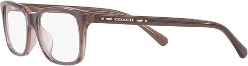 Coach HC6136U Universal Fit Prescription Eyewear Frames, Transparent Glitter Grey/Demo Lens, 53 mm in Saudi Arabia