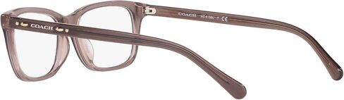 Coach HC6136U Universal Fit Prescription Eyewear Frames, Transparent Glitter Grey/Demo Lens, 53 mm in Saudi Arabia