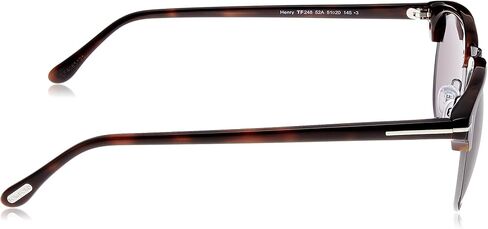 Tom Ford Henry FT0248 Sunglasses-52A Light Ruthenium/Havana (Gray Lens)-51mm in Saudi Arabia