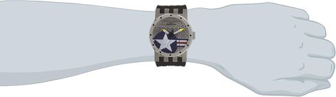 Invicta Men's 11647 DNA Bomber Silver Dial Black Silicone Watch in Saudi Arabia