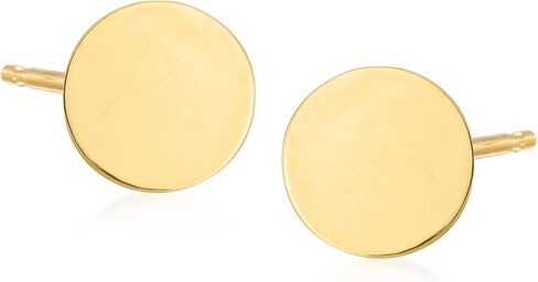 RS Pure by Ross-Simons Italian 14kt Yellow Gold Flat Circle Stud Earrings in Saudi Arabia