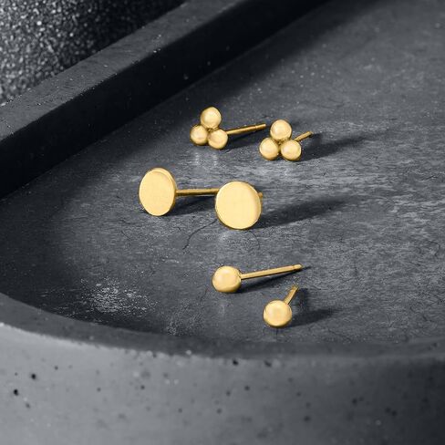 RS Pure by Ross-Simons Italian 14kt Yellow Gold Flat Circle Stud Earrings in Saudi Arabia