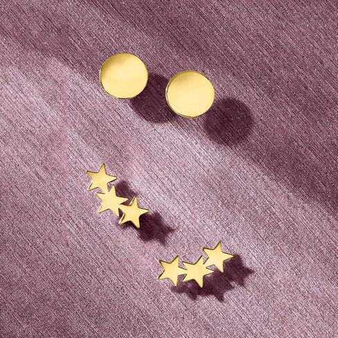 RS Pure by Ross-Simons Italian 14kt Yellow Gold Flat Circle Stud Earrings in Saudi Arabia