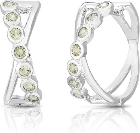 أقراط هوجي من الفضة الإسترلينية عيار 925 من إيلينا للنساء، لا تسبب الحساسية، تغليف جاهز للهدايا in Kuwait