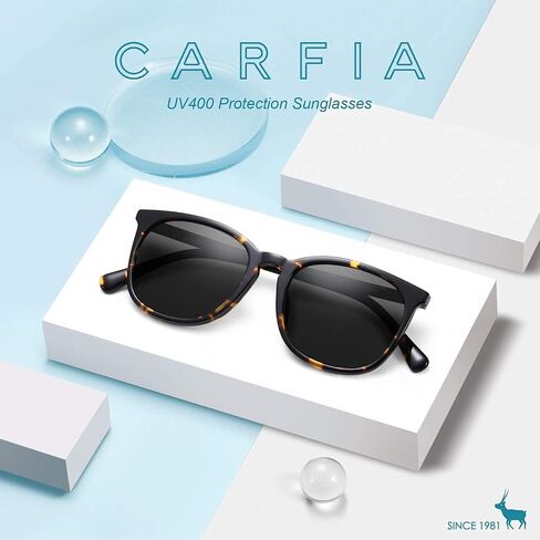 CARFIA Big Fashion Polarized Women's Sunglasses UV Protection Outdoor Driving Eyewear CA5358 in Saudi Arabia