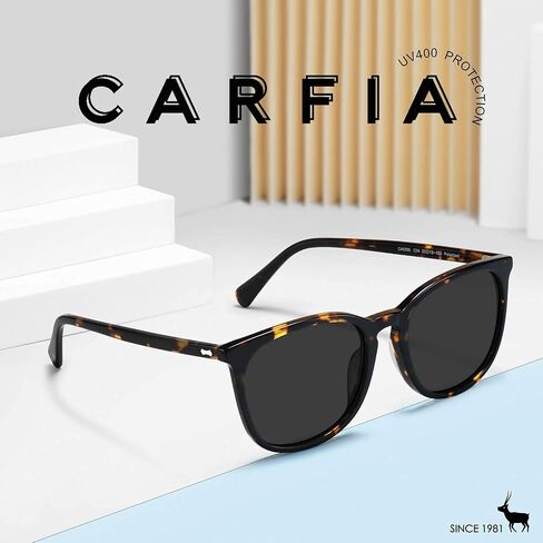 CARFIA Big Fashion Polarized Women's Sunglasses UV Protection Outdoor Driving Eyewear CA5358 in Saudi Arabia