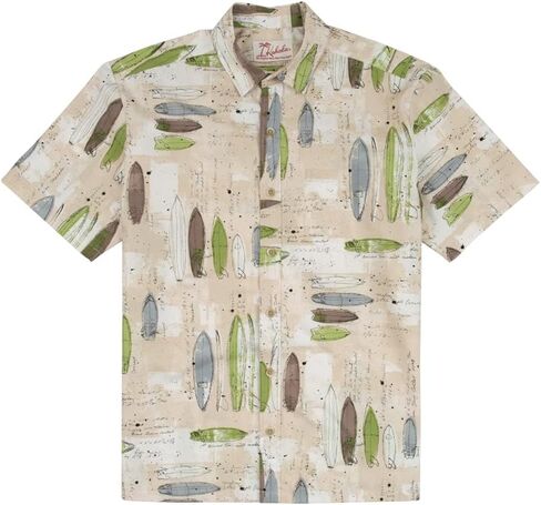 Kahala Men's Regular Fit Short Sleeve 100% Cotton Hawaiian Print Aloha Shirt in Saudi Arabia