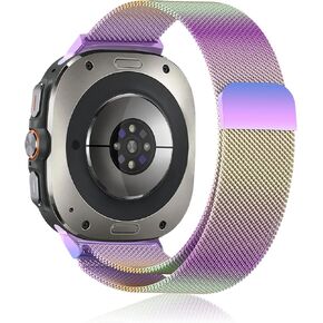 Milanese-Band for Samsung-Galaxy Watch-7 Ultra-47mm - Magnetic Stainless Steel Metal Bands for Galaxy Watch 7 Ultra 47mm 2024 Mesh Loop Replacement Straps, Men Women, Breathable, Durable in Kuwait