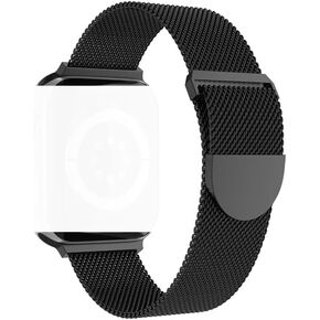 AXTECHS Milanese Loop Style Watch Bands are Compatible with Apple Watch Bands sizes 38mm 40mm 41mm 42mm 44mm 45mm 49mm iWatch Series 9 8 7 6 5 4 3 2 1 SE Ultra Ultra 2, and are made from Stainless Stell, for men and women.