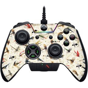 MightySkins Skin Compatible with Razer Wolverine Ultimate - Fishing Flies | Protective, Durable, and Unique Vinyl Decal wrap Cover | Easy to Apply, Remove, and Change Styles | Made in The USA