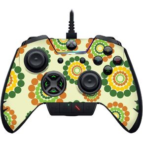 MightySkins Skin Compatible with Razer Wolverine Ultimate - Hippie Flowers | Protective, Durable, and Unique Vinyl Decal wrap Cover | Easy to Apply, Remove, and Change Styles | Made in The USA