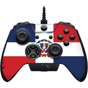 MightySkins Skin Compatible with Razer Wolverine Ultimate - Dominican Flag | Protective, Durable, and Unique Vinyl Decal wrap Cover | Easy to Apply, Remove, and Change Styles | Made in The USA