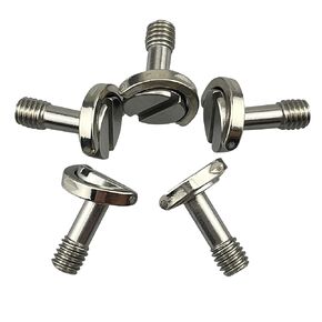 ZHUUO 5pcs 1/4-20 Threaded D-Ring Stainless Steel Camera Mounting Screws for Camera Tripod Monopod QR Quick Release Plate