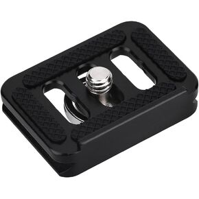 Mini Aluminium Alloy Quick Release Plate Camera Mount Tackle Photography Accessory with 1/4'' Screw, Suitable for SIRUI TYC10 T005 / T025 Ball Head, Swallowtail Design