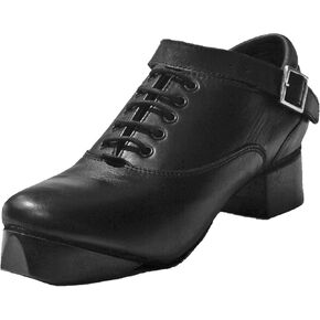 ~ Ryan & Odonnell ~ The Deluxe Classic Range of Leather Hard Shoes for Irish Dance Jig (5.5) Black