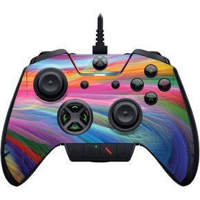 MightySkins Skin Compatible with Razer Wolverine Ultimate - Rainbow Waves | Protective, Durable, and Unique Vinyl Decal wrap Cover | Easy to Apply, Remove, and Change Styles | Made in The USA