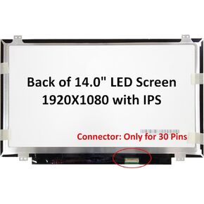 Generic New 14.0 inch Screen Compatible with THINKPAD T480 20L5 Series Replacement Screen IPS