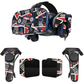 MightySkins Skin Compatible with HTC Vive Pro VR Headset - Retro Controllers 3 | Protective, Durable, and Unique Vinyl Decal wrap Cover | Easy to Apply, Remove, and Change Styles | Made in The USA